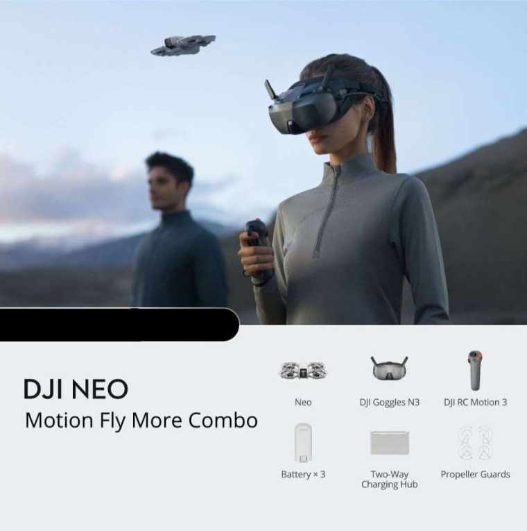 dji neo motion fly more combo obsah